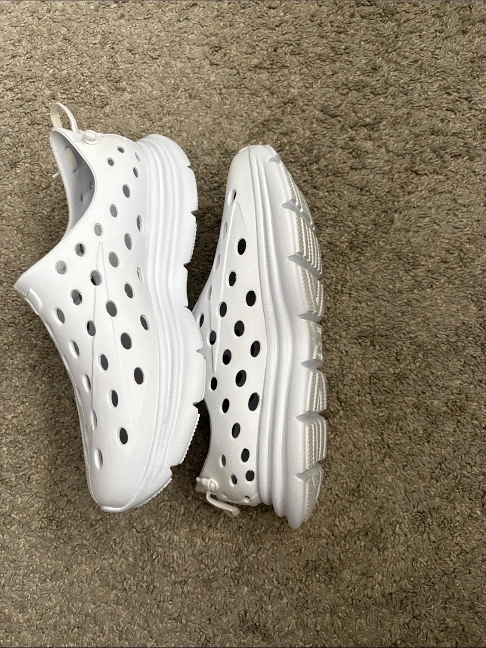 Women’s White Ventilated Slip-On Sandals